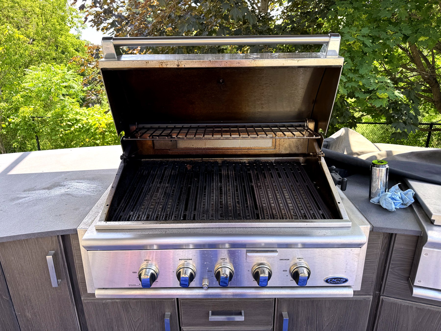 Built-In DCS Grill Restoration — before cleaning